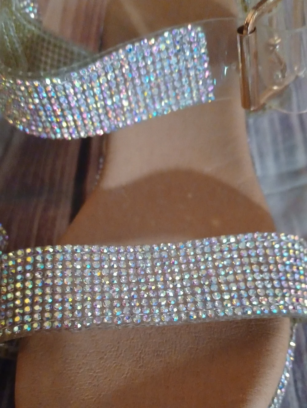 Link Bling Buckle Sandals Little Girl Sz 12